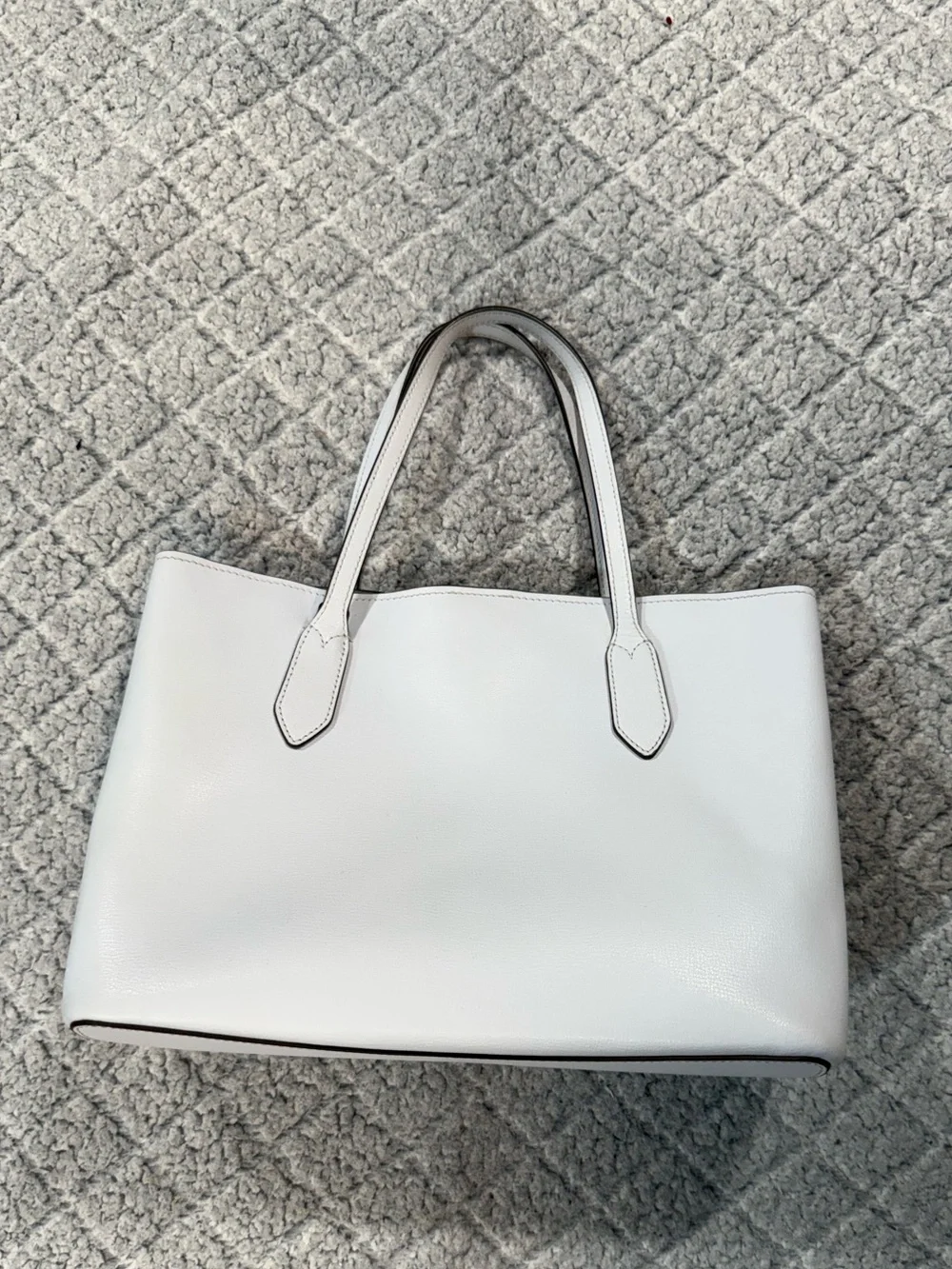 kate spade Cream Leather Structured Tote